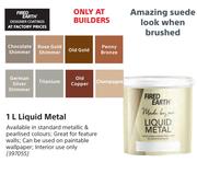 Fired Earth 1Ltr Brushed Metal-Each