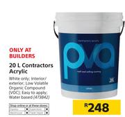 20Ltr Contractors Acrylic