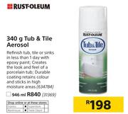 Rust Oleum 340g Tub & Tile Aerosol