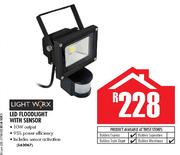 Light Worx LED Floodlight With Sensor