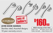 Dortello Lever Door Handles-Each