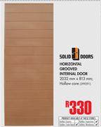 Solid Doors Horizontal Grooved Internal Door