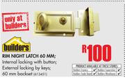 Builders Rim Night Latch 60mm