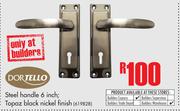 Dortello Steel Handle 6 Inch(Topaz Black Nickel Finish)