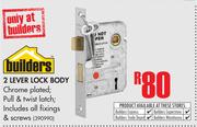 Builders 2 Lever Lock Body