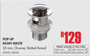 Pop-Up Basin Waste 32mm