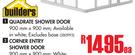 Builders Quadrate Shower Door-Each
