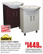 Builders Basin & Vanity cabinet-Each