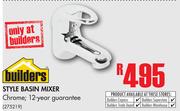 Builders Style Basin Mixer