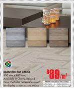 Barnyard Tile Range-Per Sqm
