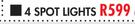 Bright Star GU10 4 Spotlight