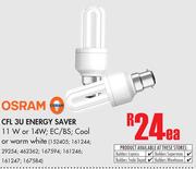 Osram CFL 3U Energy Saver-Each