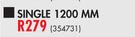 Radiant 1200mm Single Fluorescent Fitting Excluding Tubes-Each 