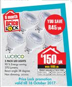 Luceco 5 Pack LED Lights-Per PK