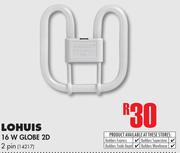 Lohuis 16W Globe 2D 2 Pin