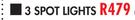 Bright Star GU10 3 Spotlight