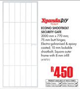 Xpanda Econo Shootbolt Security Gate