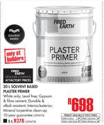 Fired Earth 5Ltr Solvent Based Plaster Primer