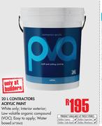 Contractors Acrylic paint-20Ltr