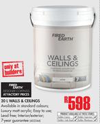 Fired Earth Walls & Ceilings-20Ltr