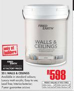 Fired Earth Walls & Ceilings-20Ltr