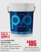 Contractors Acrylic paint-20Ltr