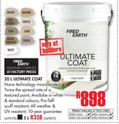 Fired Earth 20Ltr Ultimate Coat