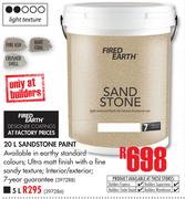 Fired Earth 20Ltr Sandstone Paint