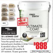 Fired Earth Ultimate Coat-20Ltr