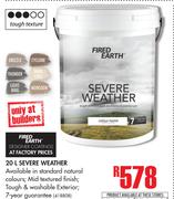 Fired Earth Severe Weather-20Ltr