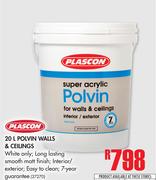 Plascon Polvin Walls & Ceilings-20Ltr