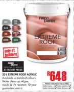 Fired Earth Extreme Roof Acrylic-20Ltr