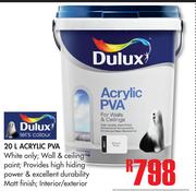 Dulux Acrylic PVA-20Ltr