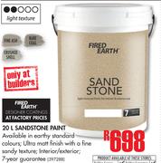 Fired Earth Sandstone Paint-20Ltr