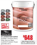 Fired Earth Extreme Roof Acrylic-20Ltr