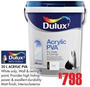 Dulux Acrylic PVA-20Ltr