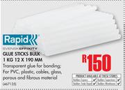 Rapid Glue Sticks Bulk 1Kg 12 x 190mm
