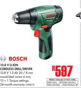 Bosch 10.8 V Li-Ion Cordless Drill/Driver