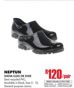 Neptun Shova Clog Or Shoe-Per Pair