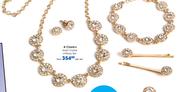 Claire's 4-Piece Gold Crystal Set-Per Set