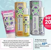Human+ Kind Range Of Products-Each