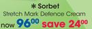 Sorbet Stretch Mark Defence Cream