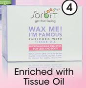 Sorbet Depilatory Microwaveable Film Wax Tub-400g