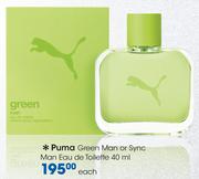 Puma Green Man Or Sync Man Eau De Toilette-40ml