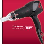 Vidal Sassoon Infra Infra Radiance 2000 Watt Hairdryer