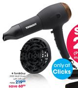 Toni & Guy 2000 Watt Dryer With Diffuser