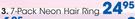 Clicks 7-Pack Neon Hair Ring