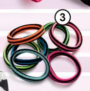Clicks 7-Pack Neon Hair Ring