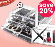 Clicks 4 Drawer Cosmetic Organiser