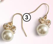 Clicks Pretty Bow Pearl Earrings